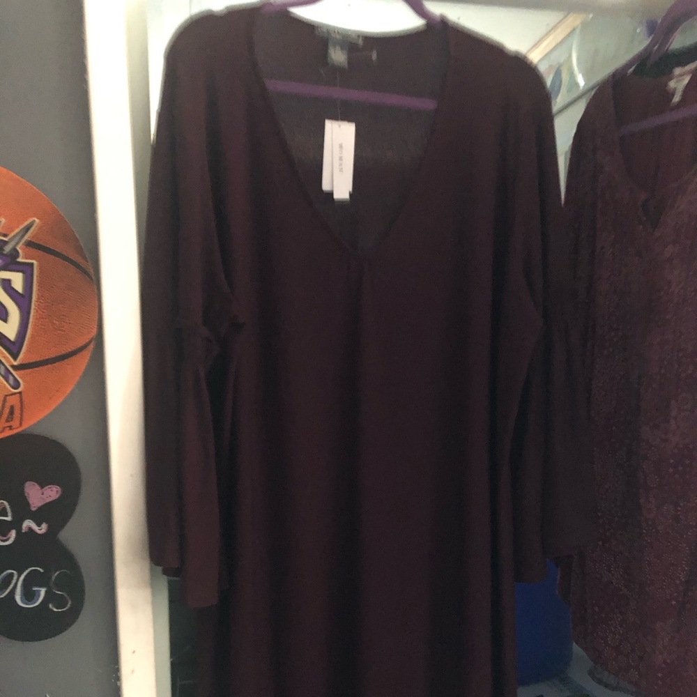 Cute Burgendy dress.